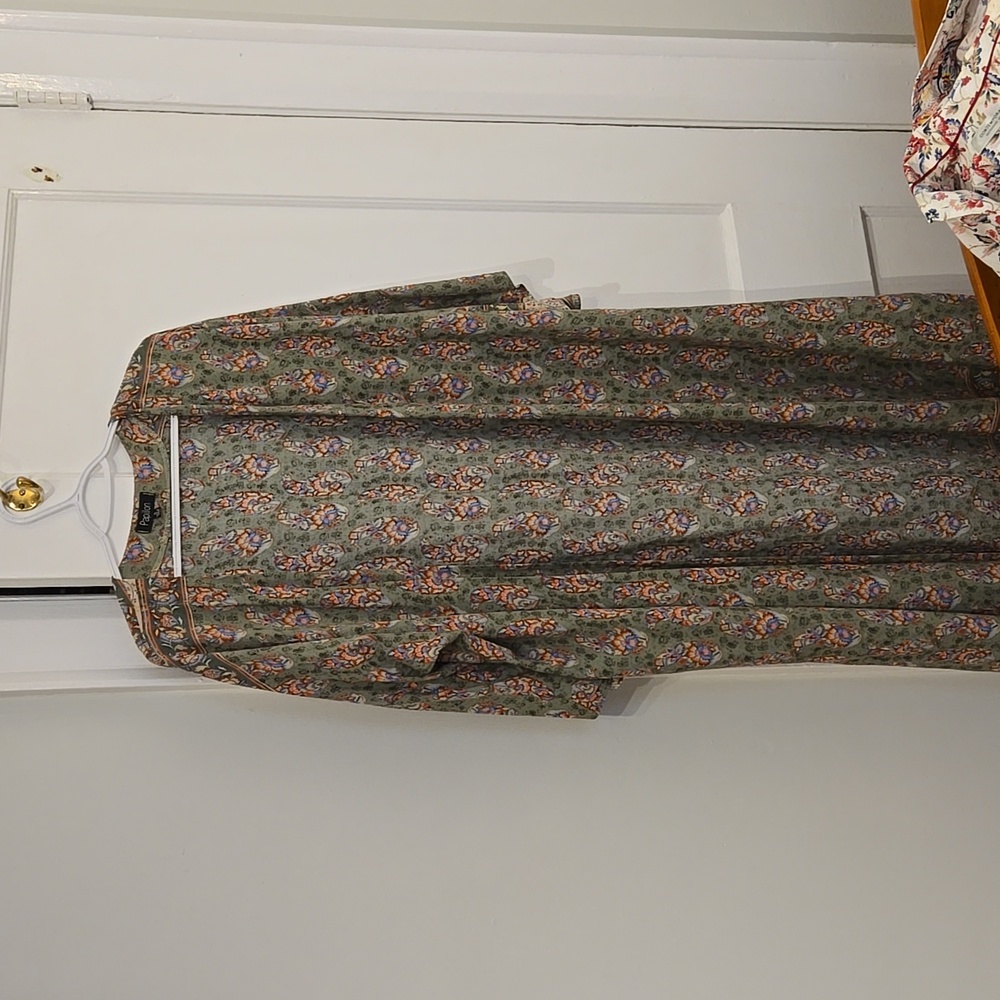 Long cotton throw over, vintage